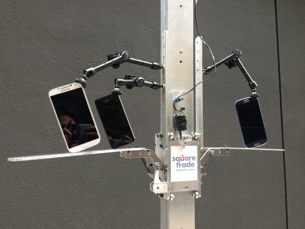All three devices sitting pretty and ready to be dropped. 